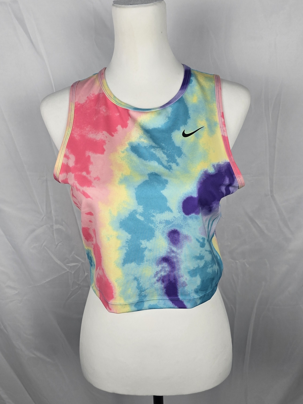 Nike Tie-Dye Crop Tank Top Multicolor Women's Size Medium
